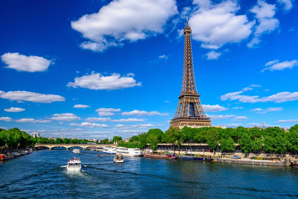 Eiffel Tower, Seine River Cruise, Paris, France