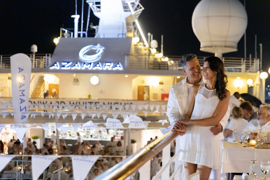 Azamara Mediterranean Cruise Experience, Azamara Onward, Onboard Lifestyle, White Night, Deck Party