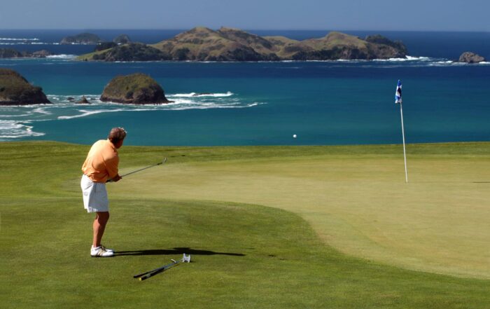 scenic golf course overlooking the ocean