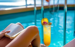 Solo Cruiser Reading on the Pool Deck