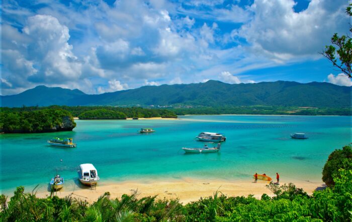 Kabira beach on Ishigaki island,Okinawa