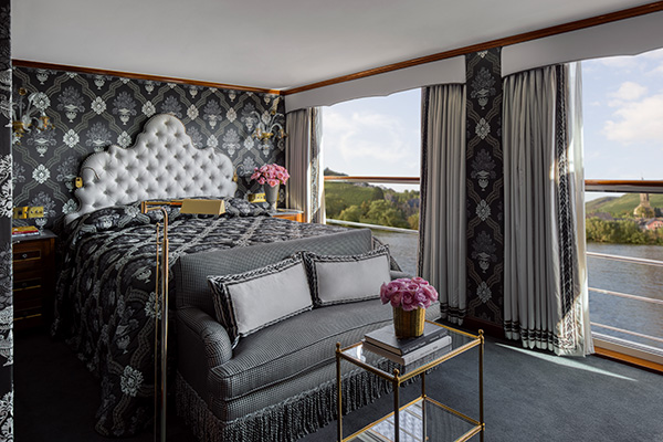 Uniworld Antoinette luxurious suite interior