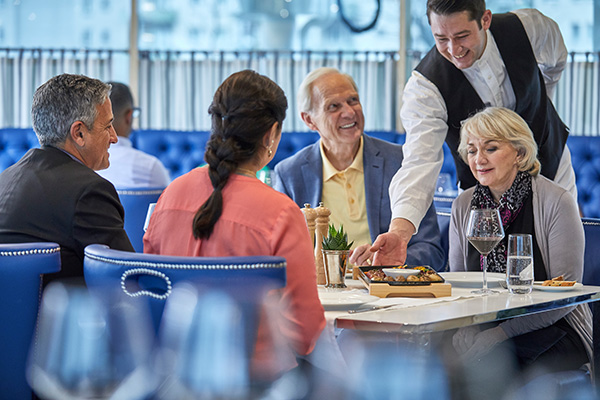 Uniworld Beatrice Mozart's elegant dining room