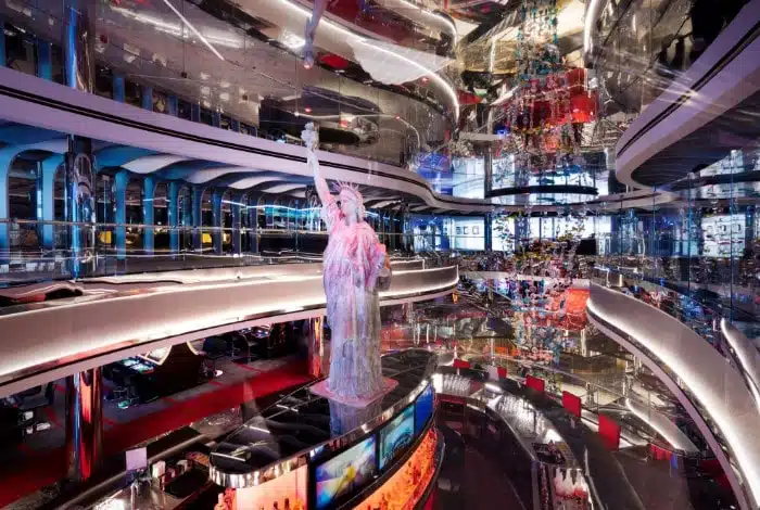 MSC Cruises onboard pool deck and entertainment area