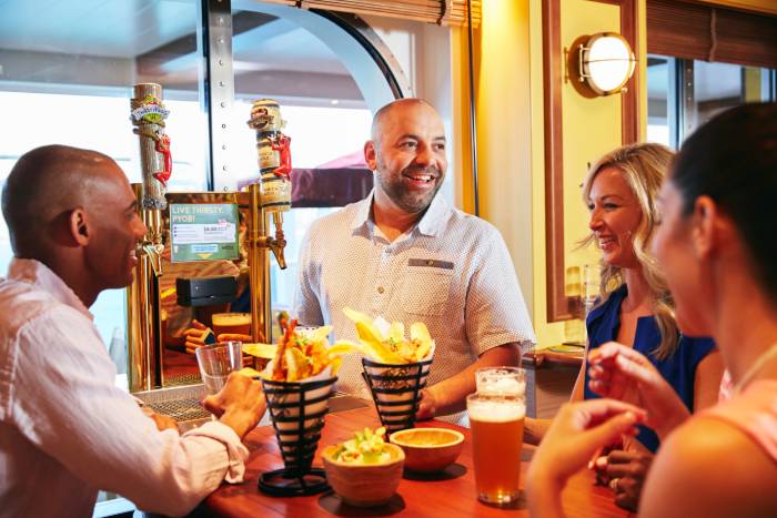 Carnival Cruise Line lifestyle couple enjoying the deck