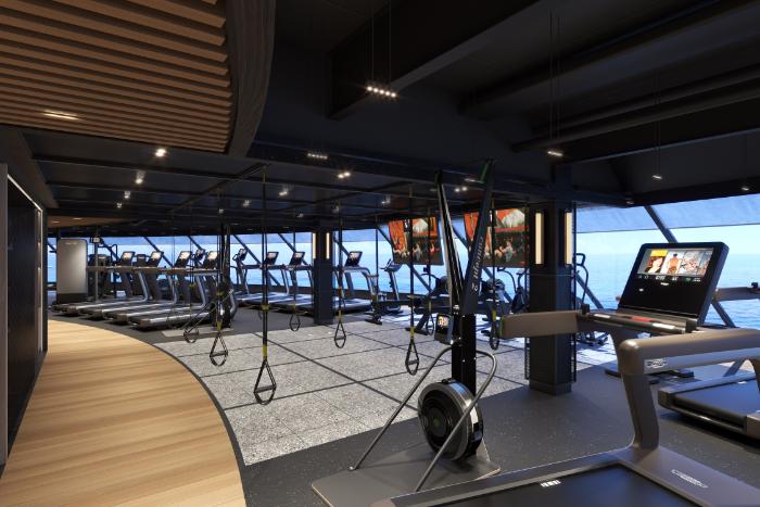 Norwegian Cruise Line onboard fitness center and gym