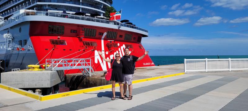Virgin-Voyages-Scarlet-Lady MSC Seashore — Laura and Scott on board
